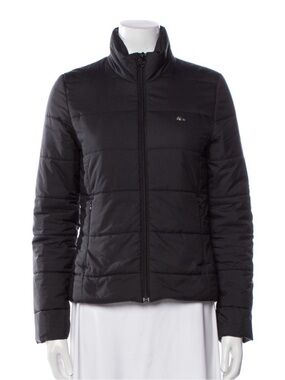 Lacoste Black Quilted Puffer Jacket - Women's